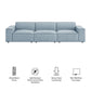Restore 3-Piece Performance Fabric Upholstered Modular Sofa Set by Modway
