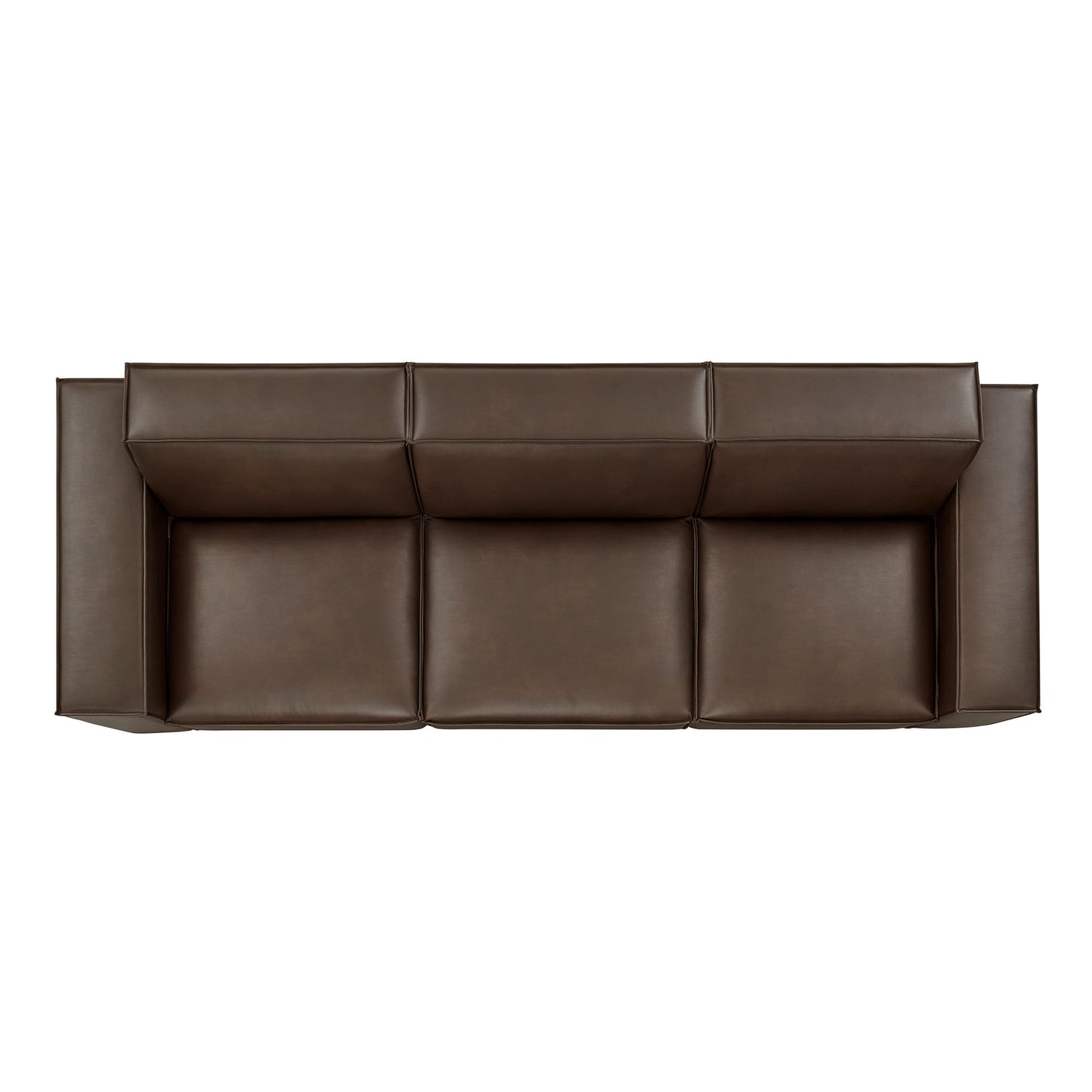 Restore 3-Piece Vegan Leather Modular Sofa Set by Modway
