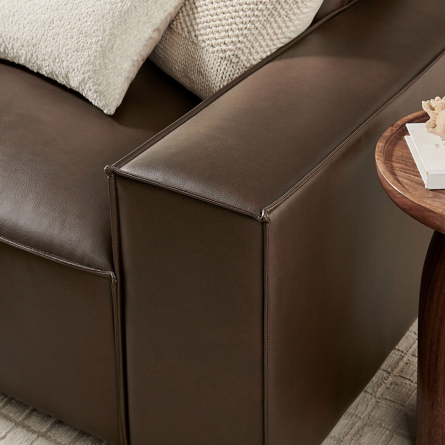 Restore 3-Piece Vegan Leather Modular Sofa Set by Modway