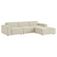 Restore 4-Piece Performance Fabric Upholstered Modular Sofa Set with Ottoman by Modway