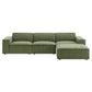 Restore 4-Piece Performance Fabric Upholstered Modular Sofa Set with Ottoman by Modway