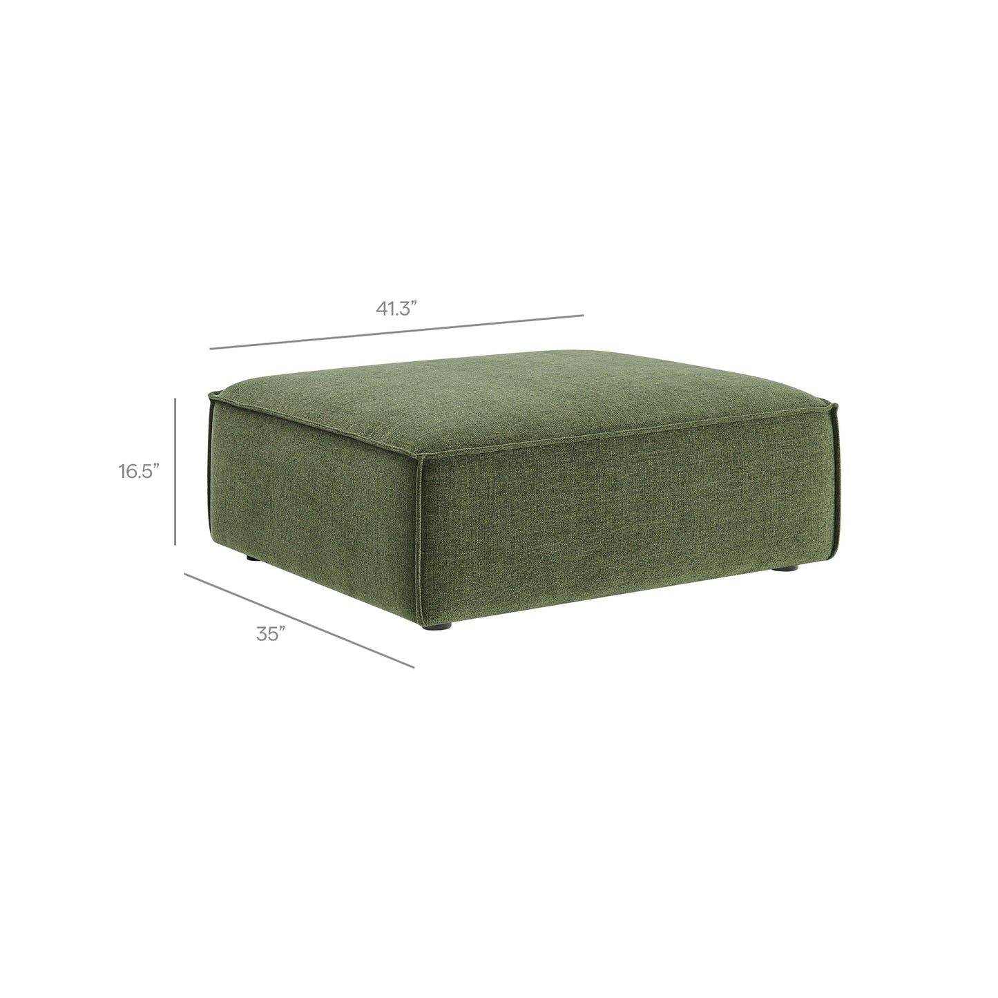 Restore 4-Piece Performance Fabric Upholstered Modular Sofa Set with Ottoman by Modway
