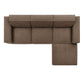 Restore 4-Piece Performance Fabric Upholstered Modular Sofa Set with Ottoman by Modway