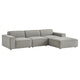 Restore 4-Piece Performance Fabric Upholstered Modular Sofa Set with Ottoman by Modway