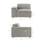 Restore 4-Piece Performance Fabric Upholstered Modular Sofa Set with Ottoman by Modway