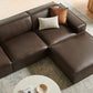 Restore 4-Piece Vegan Leather Modular Sofa Set with Ottoman by Modway
