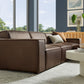 Restore 4-Piece Vegan Leather Modular Sofa Set with Ottoman by Modway
