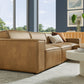 Restore 4-Piece Vegan Leather Modular Sofa Set with Ottoman by Modway