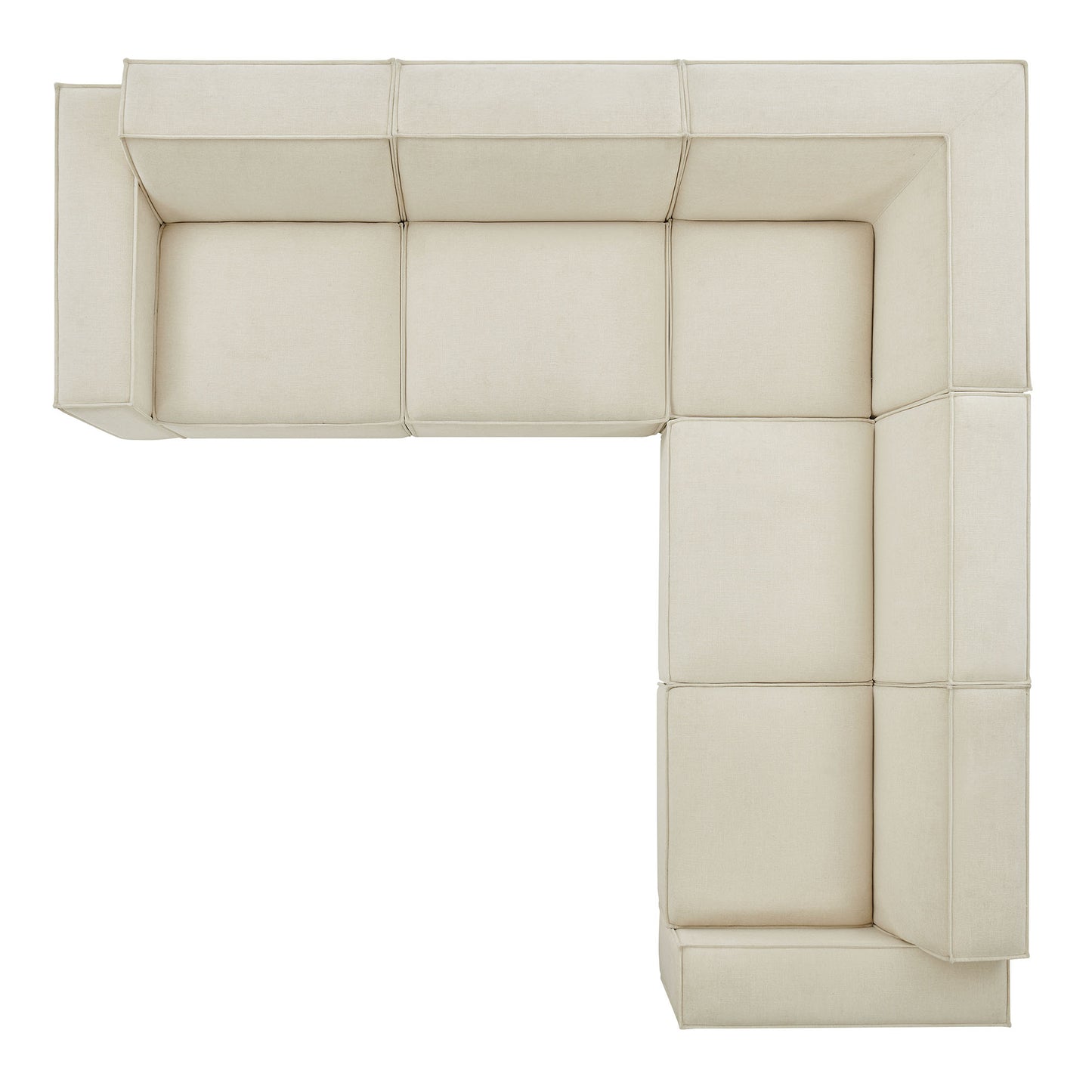 Restore 5-Piece Performance Fabric Upholstered Modular L-Shaped Sofa by Modway