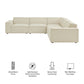 Restore 5-Piece Performance Fabric Upholstered Modular L-Shaped Sofa by Modway