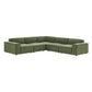 Restore 5-Piece Performance Fabric Upholstered Modular L-Shaped Sofa by Modway