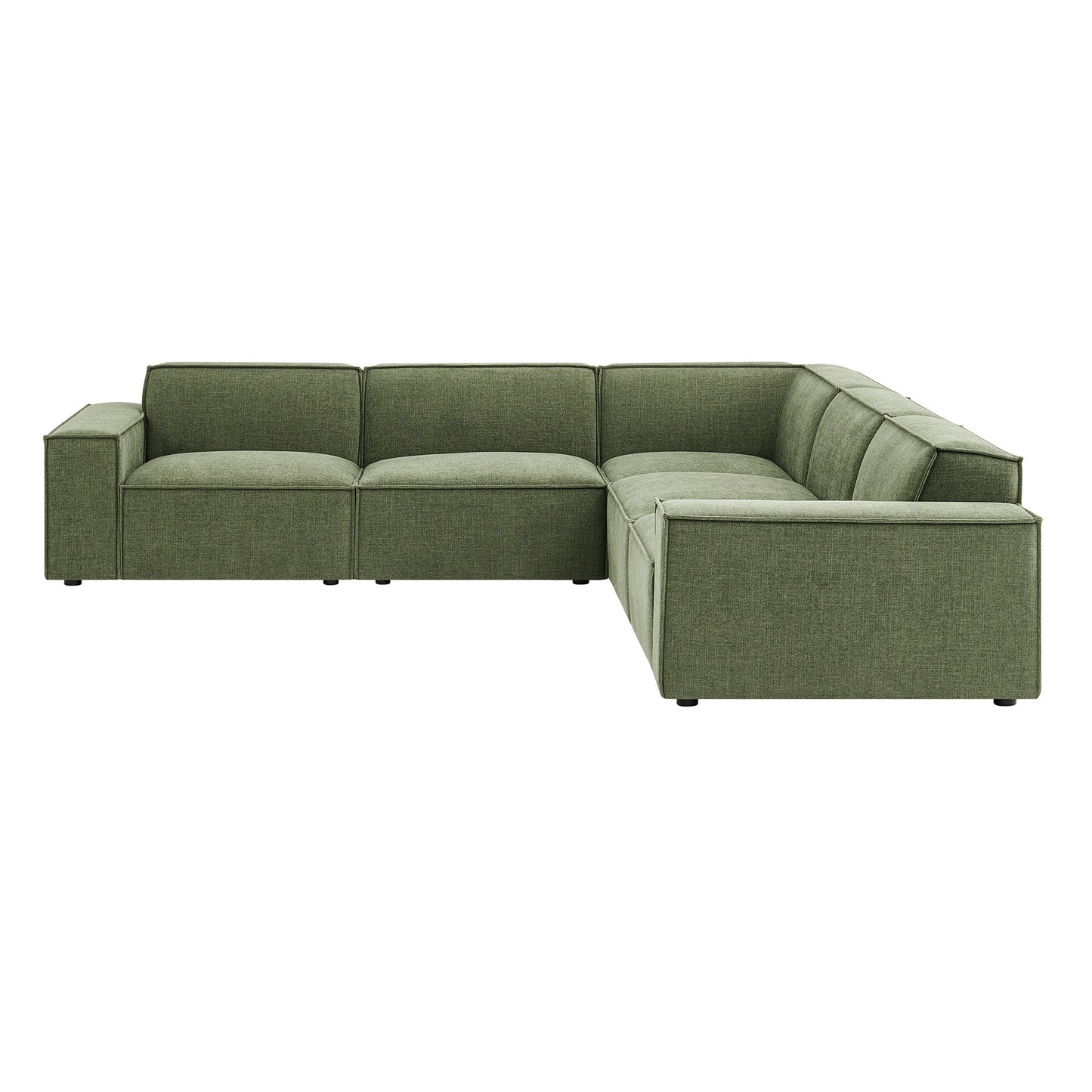 Restore 5-Piece Performance Fabric Upholstered Modular L-Shaped Sofa by Modway