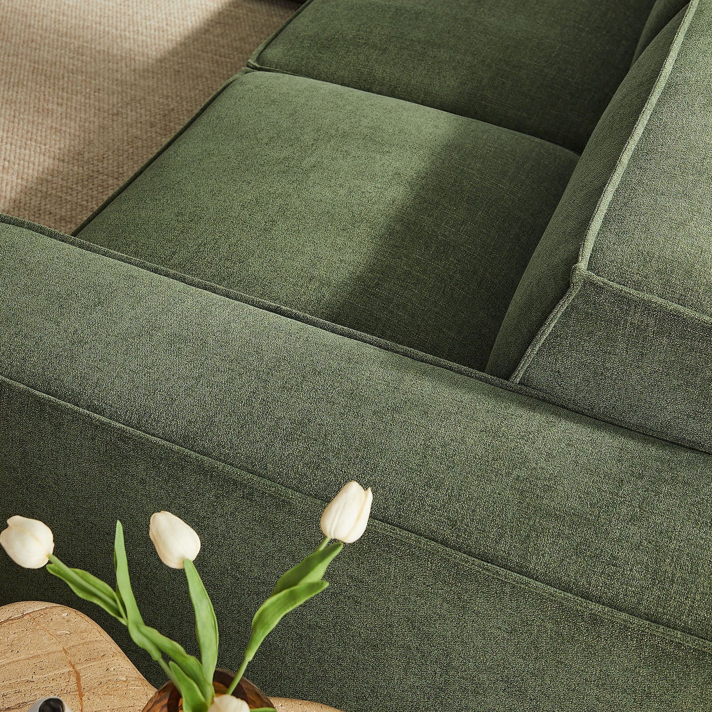 Restore 5-Piece Performance Fabric Upholstered Modular L-Shaped Sofa by Modway