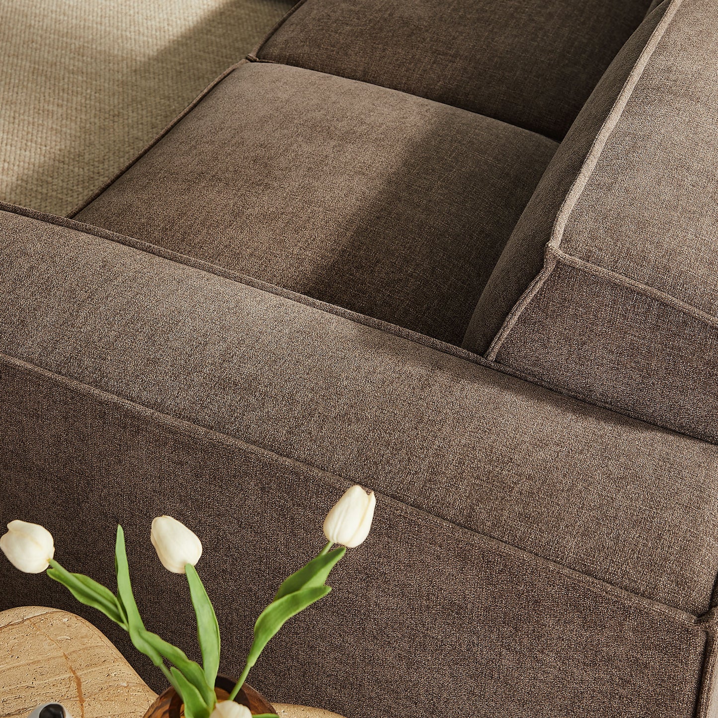 Restore 5-Piece Performance Fabric Upholstered Modular L-Shaped Sofa by Modway