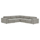 Restore 5-Piece Performance Fabric Upholstered Modular L-Shaped Sofa by Modway