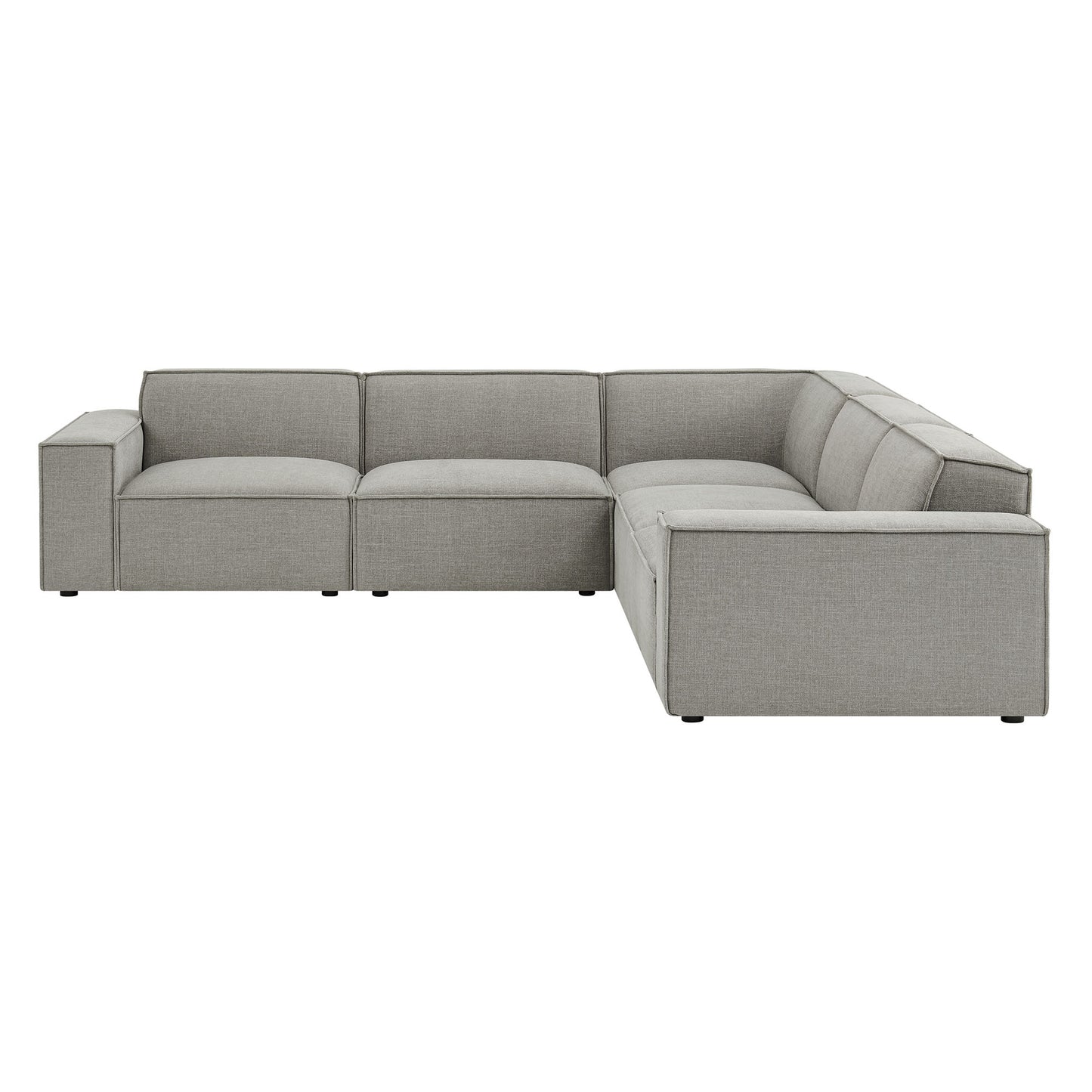 Restore 5-Piece Performance Fabric Upholstered Modular L-Shaped Sofa by Modway