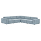 Restore 5-Piece Performance Fabric Upholstered Modular L-Shaped Sofa by Modway