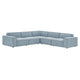 Restore 5-Piece Performance Fabric Upholstered Modular L-Shaped Sofa by Modway