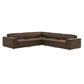 Restore 5-Piece Vegan Leather Modular L-Shaped Sofa by Modway