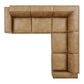 Restore 5-Piece Vegan Leather Modular L-Shaped Sofa by Modway