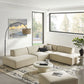 Restore 4-Piece Performance Fabric Upholstered Modular L-Shaped Armless Sectional Sofa by Modway