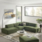 Restore 4-Piece Performance Fabric Upholstered Modular L-Shaped Armless Sectional Sofa by Modway