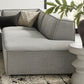 Restore 4-Piece Performance Fabric Upholstered Modular L-Shaped Armless Sectional Sofa by Modway
