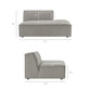Restore 4-Piece Performance Fabric Upholstered Modular L-Shaped Armless Sectional Sofa by Modway
