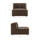 Restore 4-Piece Vegan Leather Modular L-Shaped Armless Sectional Sofa by Modway