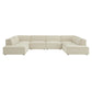 Restore 6-Piece Performance Fabric Upholstered U-Shaped Sectional Sofa by Modway