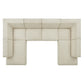 Restore 6-Piece Performance Fabric Upholstered U-Shaped Sectional Sofa by Modway