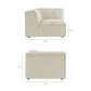 Restore 6-Piece Performance Fabric Upholstered U-Shaped Sectional Sofa by Modway