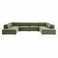 Restore 6-Piece Performance Fabric Upholstered U-Shaped Sectional Sofa by Modway