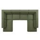 Restore 6-Piece Performance Fabric Upholstered U-Shaped Sectional Sofa by Modway