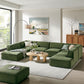 Restore 6-Piece Performance Fabric Upholstered U-Shaped Sectional Sofa by Modway