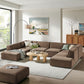 Restore 6-Piece Performance Fabric Upholstered U-Shaped Sectional Sofa by Modway