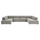 Restore 6-Piece Performance Fabric Upholstered U-Shaped Sectional Sofa by Modway