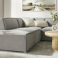 Restore 6-Piece Performance Fabric Upholstered U-Shaped Sectional Sofa by Modway