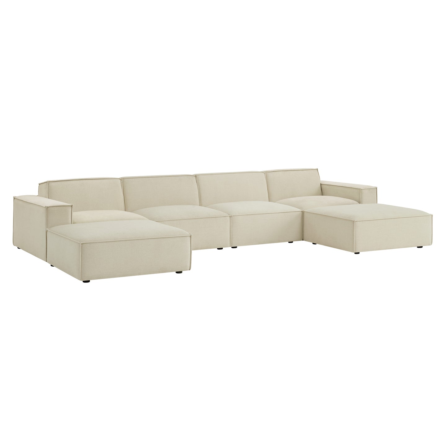 Restore 6-Piece Performance Fabric Upholstered Modular Sectional Sofa by Modway