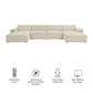 Restore 6-Piece Performance Fabric Upholstered Modular Sectional Sofa by Modway