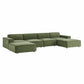 Restore 6-Piece Performance Fabric Upholstered Modular Sectional Sofa by Modway