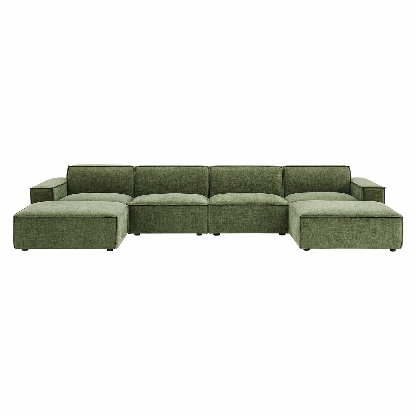 Restore 6-Piece Performance Fabric Upholstered Modular Sectional Sofa by Modway