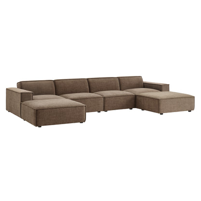 Restore 6-Piece Performance Fabric Upholstered Modular Sectional Sofa by Modway