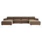Restore 6-Piece Performance Fabric Upholstered Modular Sectional Sofa by Modway