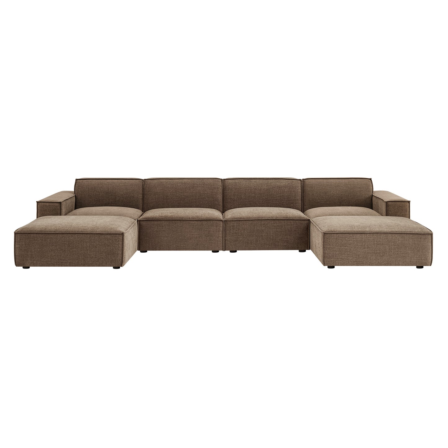 Restore 6-Piece Performance Fabric Upholstered Modular Sectional Sofa by Modway