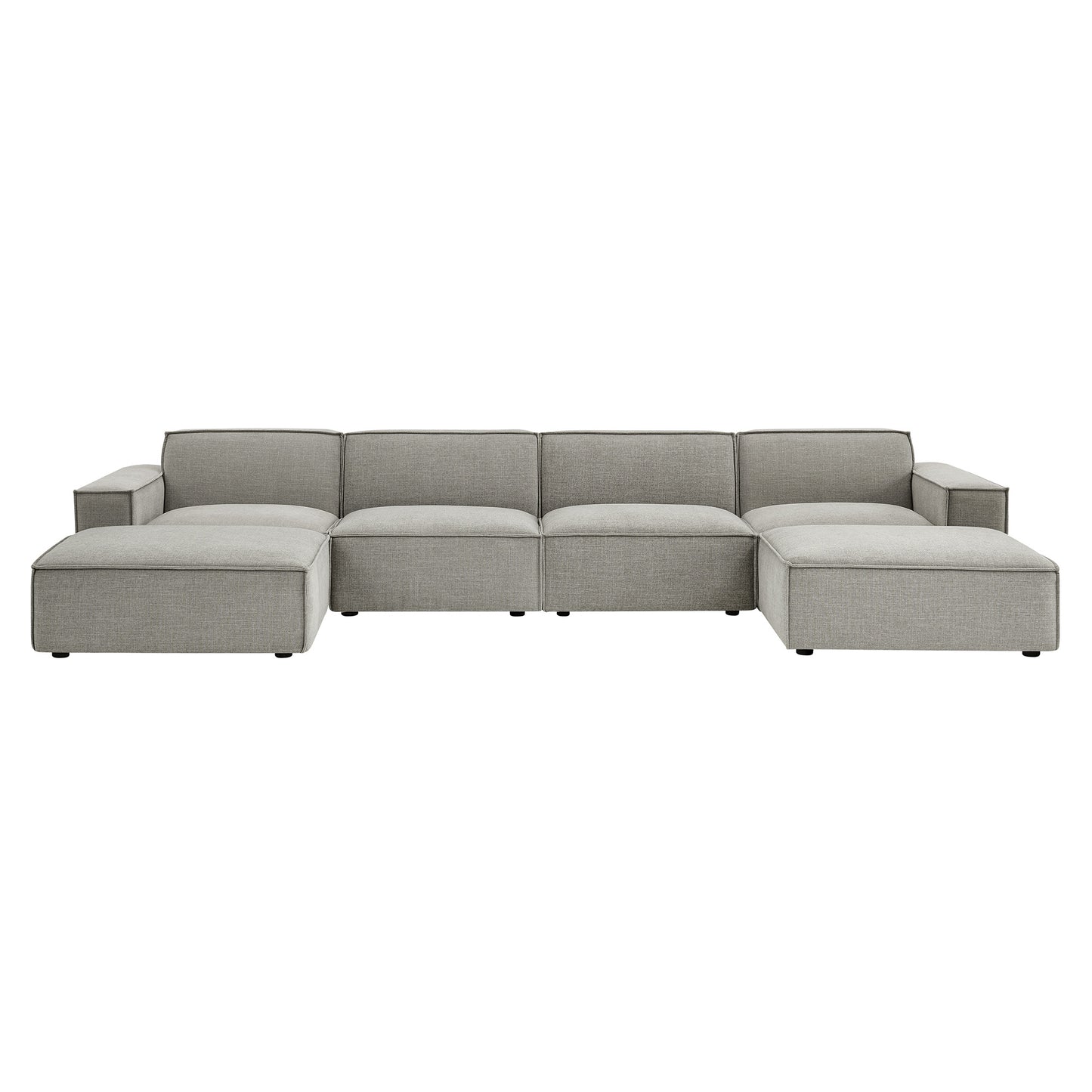 Restore 6-Piece Performance Fabric Upholstered Modular Sectional Sofa by Modway