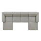 Restore 6-Piece Performance Fabric Upholstered Modular Sectional Sofa by Modway