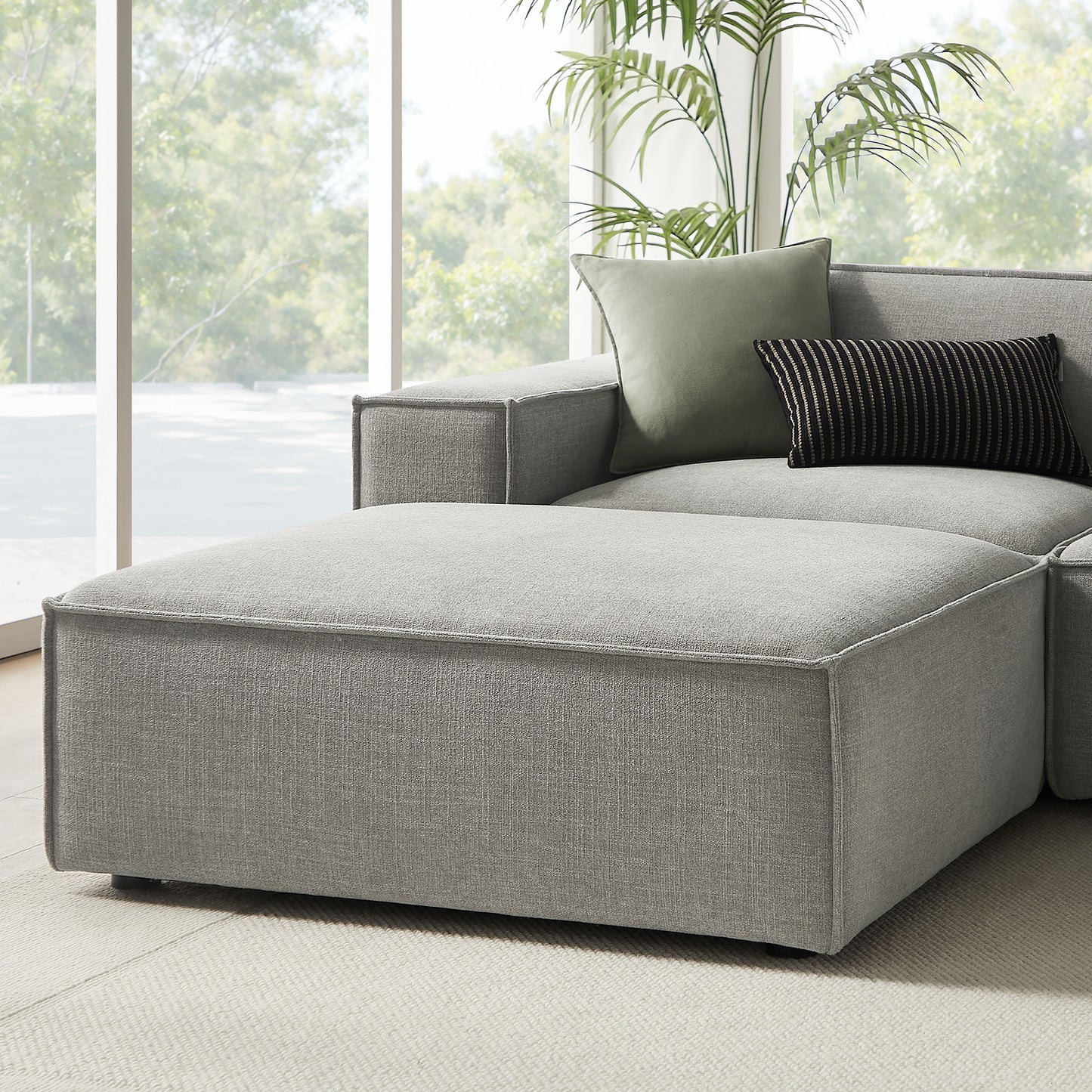 Restore 6-Piece Performance Fabric Upholstered Modular Sectional Sofa by Modway