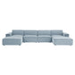 Restore 6-Piece Performance Fabric Upholstered Modular Sectional Sofa by Modway