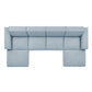 Restore 6-Piece Performance Fabric Upholstered Modular Sectional Sofa by Modway